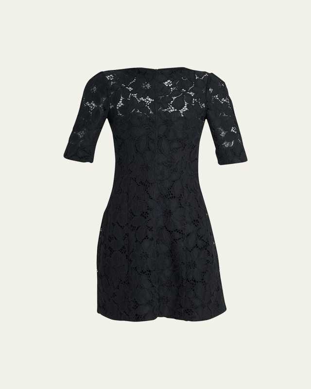 Floral Lace Short Suiting Dress